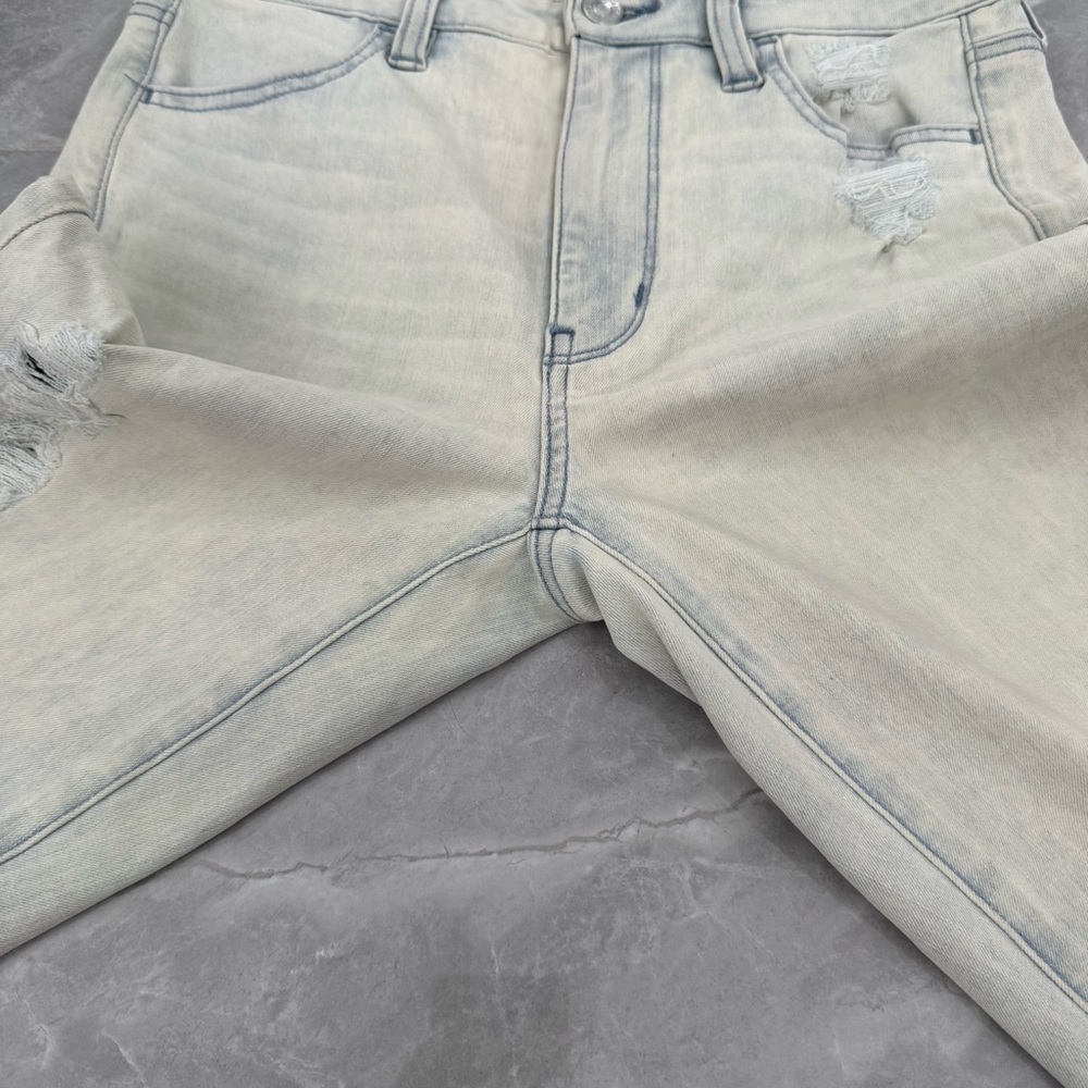 Women’s American Eagle Super Hi-Rise Distressed Light Wash Jeggings Size 4 - Picture 5 of 16